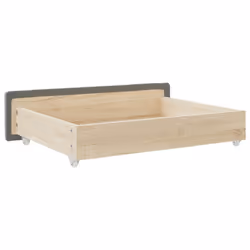 vidaXL Bed Drawers Storage Unit 2 pcs Light Grey Engineered Wood and Velvet - Additional view 5
