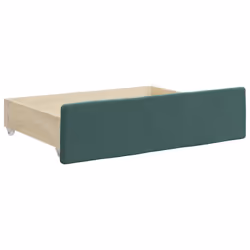 vidaXL Bed Drawers Storage Unit 2 pcs Dark Green Engineered Wood and Velvet