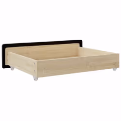 vidaXL Bed Drawers Storage Unit Bed Box 2 pcs Engineered Wood and Faux Leather - black - Additional view 4
