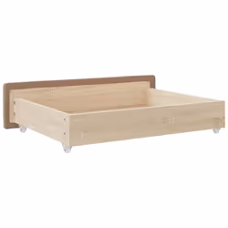 vidaXL Bed Drawers Storage Unit Bed Box 2 pcs Engineered Wood and Faux Leather - cappuccino - Additional view 4