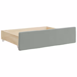 vidaXL Bed Storage Drawers Bedroom Underbed Organiser 2 pcs Engineered Wood - light grey, velvet