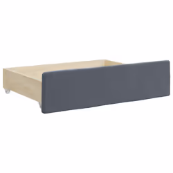 vidaXL Bed Storage Drawers Bedroom Underbed Organiser 2 pcs Engineered Wood - dark grey, velvet