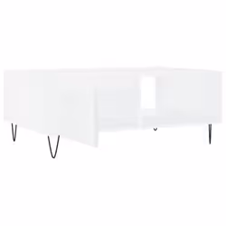 vidaXL Coffee Table Side Table End Table Sofa Table Black Engineered Wood - white - Additional view 5