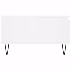 vidaXL Coffee Table Side Table End Table Sofa Table Black Engineered Wood - white - Additional view 6