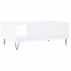 vidaXL Coffee Table Side Table End Table Sofa Table Black Engineered Wood - white - Additional view 7