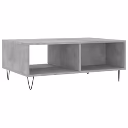 vidaXL Coffee Table Side Table End Table Sofa Table Black Engineered Wood - concrete grey - Additional view 7