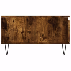 vidaXL Coffee Table Side Table End Table Sofa Table Black Engineered Wood - smoked oak - Additional view 6