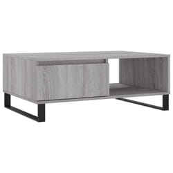 vidaXL Coffee Table Side Table End Table Sofa Table White Engineered Wood - grey sonoma