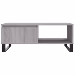 vidaXL Coffee Table Side Table End Table Sofa Table White Engineered Wood - grey sonoma - Additional view 4