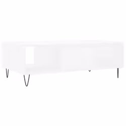 vidaXL Coffee Table Side Table Telephone Table Concrete Grey Engineered Wood - white