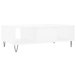 vidaXL Coffee Table Side Table Telephone Table Concrete Grey Engineered Wood - white