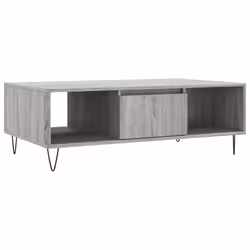 vidaXL Coffee Table Side Table Telephone Table Concrete Grey Engineered Wood - grey sonoma