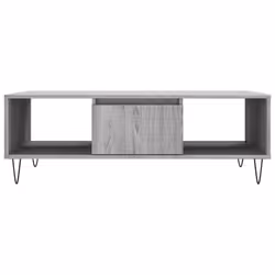 vidaXL Coffee Table Side Table Telephone Table Concrete Grey Engineered Wood - grey sonoma - Additional view 4
