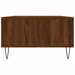 vidaXL Coffee Table Side Table Telephone Table Concrete Grey Engineered Wood - brown oak - Additional view 6