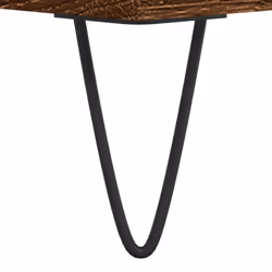 vidaXL Coffee Table Side Table Telephone Table Concrete Grey Engineered Wood - brown oak - Additional view 8