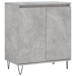 vidaXL Sideboard Storage Cabinet Side Cabinet Cupboard White Engineered Wood - concrete grey