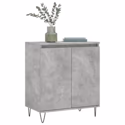 vidaXL Sideboard Storage Cabinet Side Cabinet Cupboard White Engineered Wood - concrete grey