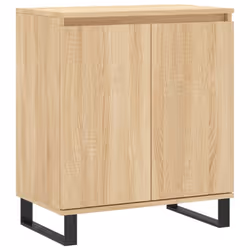 vidaXL Sideboard Storage Cabinet Side Cabinet Cupboard White Engineered Wood - sonoma oak