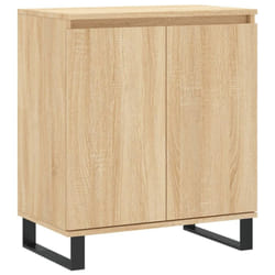 vidaXL Sideboard Storage Cabinet Side Cabinet Cupboard White Engineered Wood - sonoma oak