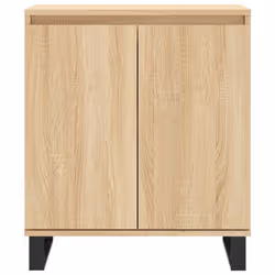 vidaXL Sideboard Storage Cabinet Side Cabinet Cupboard White Engineered Wood - sonoma oak - Additional view 4