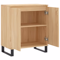 vidaXL Sideboard Storage Cabinet Side Cabinet Cupboard White Engineered Wood - sonoma oak - Additional view 5