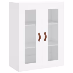 vidaXL Wall Mounted Cabinet Bathroom Cabinet Storage Hanging Wall Cabinet - white