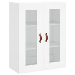 vidaXL Wall Mounted Cabinet Bathroom Cabinet Storage Hanging Wall Cabinet - white