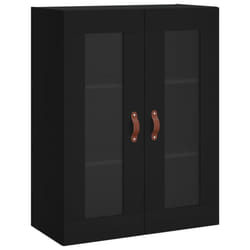 vidaXL Wall Mounted Cabinet Bathroom Cabinet Storage Hanging Wall Cabinet - black
