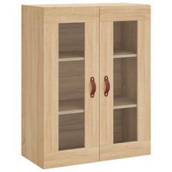 vidaXL Wall Mounted Cabinet Bathroom Cabinet Storage Hanging Wall Cabinet - sonoma oak