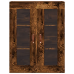 vidaXL Wall Mounted Cabinet Bathroom Cabinet Storage Hanging Wall Cabinet - smoked oak - Additional view 5