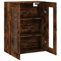 vidaXL Wall Mounted Cabinet Bathroom Cabinet Storage Hanging Wall Cabinet - smoked oak - Additional view 6