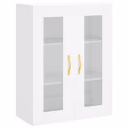 vidaXL Wall Mounted Cabinet Bathroom Wall Storage Cabinet Engineered Wood - white