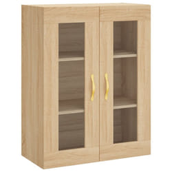 vidaXL Wall Mounted Cabinet Bathroom Wall Storage Cabinet Engineered Wood - sonoma oak