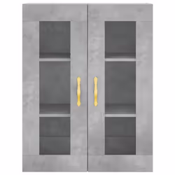 vidaXL Wall Mounted Cabinet Bathroom Wall Storage Cabinet Engineered Wood - concrete grey - Additional view 6