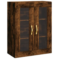 vidaXL Wall Mounted Cabinet Bathroom Wall Storage Cabinet Engineered Wood - smoked oak