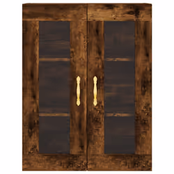 vidaXL Wall Mounted Cabinet Bathroom Wall Storage Cabinet Engineered Wood - smoked oak - Additional view 6