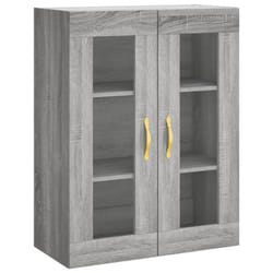 vidaXL Wall Mounted Cabinet Bathroom Wall Storage Cabinet Engineered Wood - grey sonoma