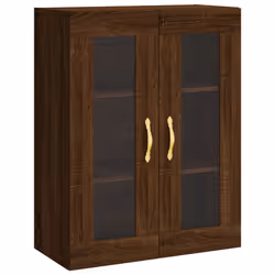vidaXL Wall Mounted Cabinet Bathroom Wall Storage Cabinet Engineered Wood - brown oak