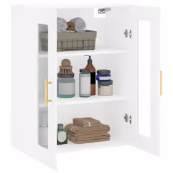 vidaXL Wall Mounted Cabinet Cupboard Side Cabinet Sonoma Oak Engineered Wood - white - Additional view 4