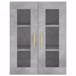 vidaXL Wall Mounted Cabinet Cupboard Side Cabinet Sonoma Oak Engineered Wood - concrete grey - Additional view 6