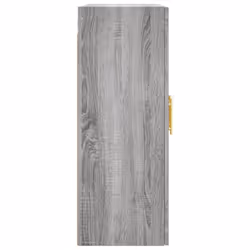 vidaXL Wall Mounted Cabinet Cupboard Side Cabinet Sonoma Oak Engineered Wood - grey sonoma - Additional view 7