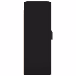 vidaXL Wall Mounted Cabinet Storage Cabinet Side Cabinet White Engineered Wood - black - Additional view 7