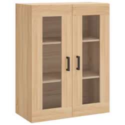 vidaXL Wall Mounted Cabinet Storage Cabinet Side Cabinet White Engineered Wood - sonoma oak