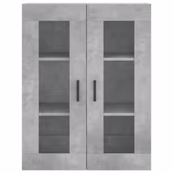 vidaXL Wall Mounted Cabinet Storage Cabinet Side Cabinet White Engineered Wood - concrete grey - Additional view 6