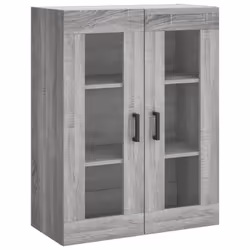 vidaXL Wall Mounted Cabinet Storage Cabinet Side Cabinet White Engineered Wood - grey sonoma
