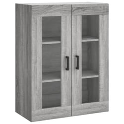 vidaXL Wall Mounted Cabinet Storage Cabinet Side Cabinet White Engineered Wood - grey sonoma