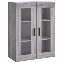 vidaXL Wall Mounted Cabinet Bathroom Cabinet Storage Hanging Wall Cabinet - grey sonoma