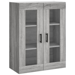 vidaXL Wall Mounted Cabinet Bathroom Cabinet Storage Hanging Wall Cabinet - grey sonoma