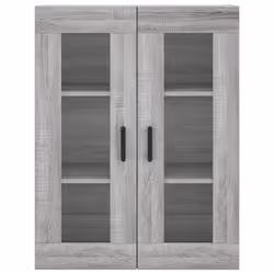 vidaXL Wall Mounted Cabinet Bathroom Cabinet Storage Hanging Wall Cabinet - grey sonoma - Additional view 5