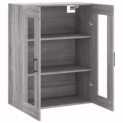 vidaXL Wall Mounted Cabinet Bathroom Cabinet Storage Hanging Wall Cabinet - grey sonoma - Additional view 6